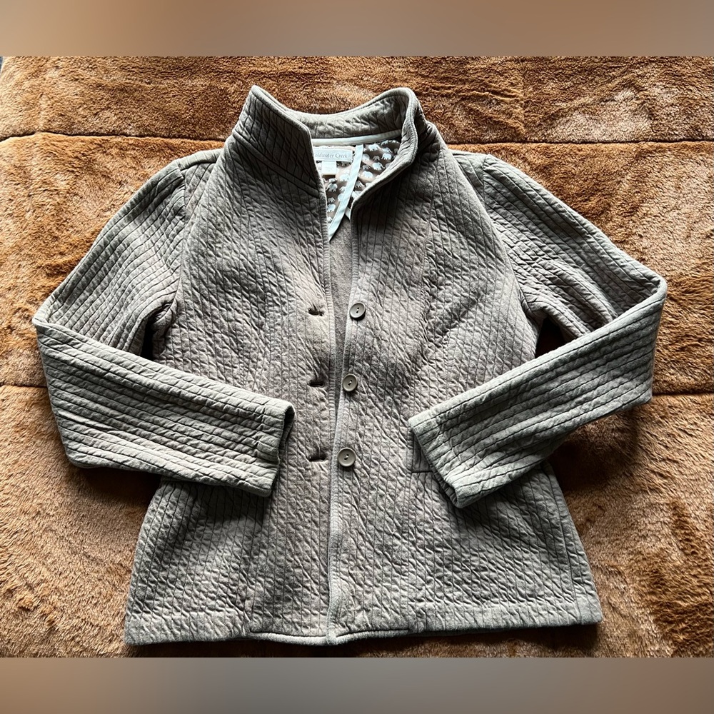 Coldwater Creek Taupe  Quilted  Jacket
